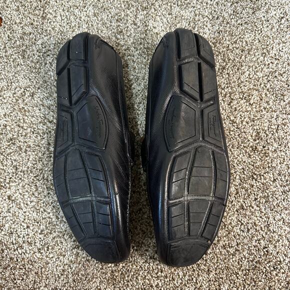 SALVATORE FERRAGAMO Men's Sardegna Driving Shoe Size 11.5D In Black - Picture 5 of 7